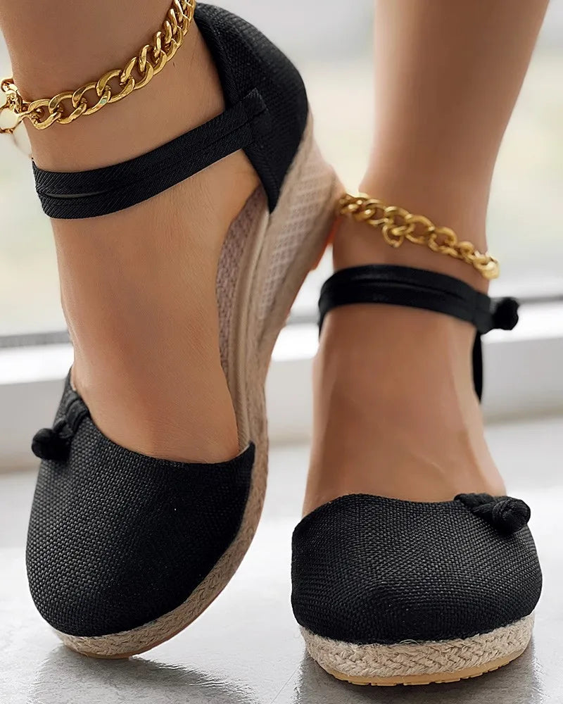 Round-Toe Espadrille (Izabella)