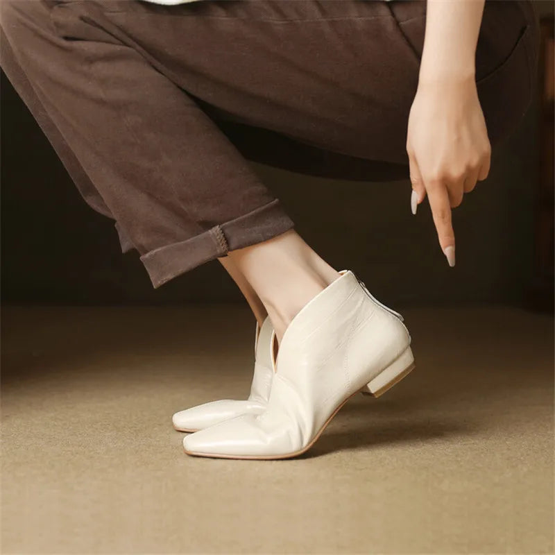 Square-Toe Block Heel (Ava)