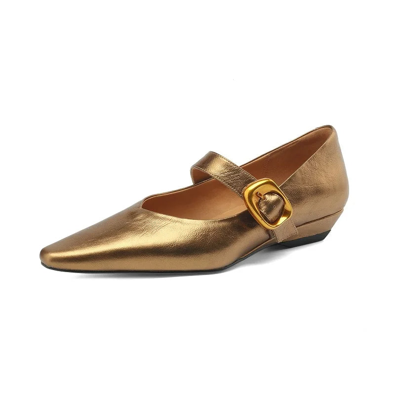 Pointed-Toe Mary-Jane (Veda)