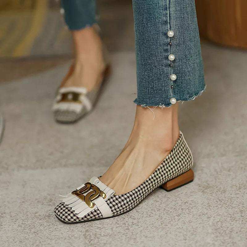 Square-Toe Loafers (Violeta)