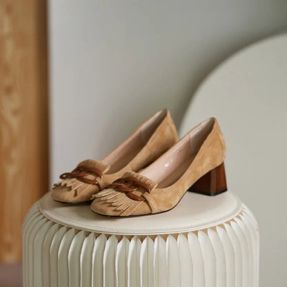 Square-toe Block Heel (Lola)