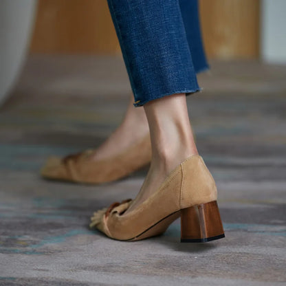 Square-toe Block Heel (Lola)