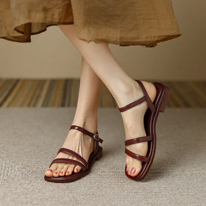 Square-Toe Sandal (Claudia)