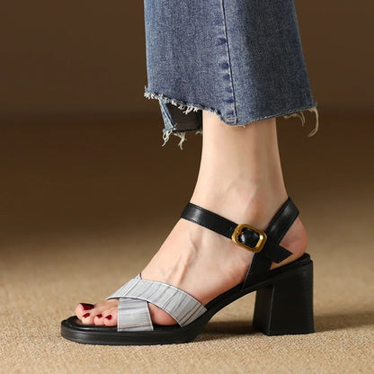 Square-Toe Heel (Lily)