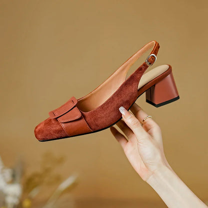Square-Toe Heel (Chloe)