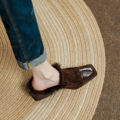 Square-Toe Mule (Zulema)