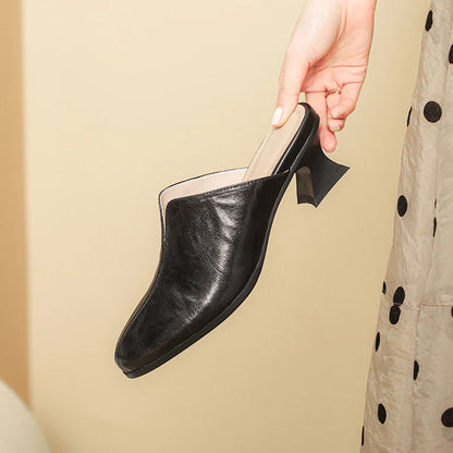 Round-Toe Mule (Aria)